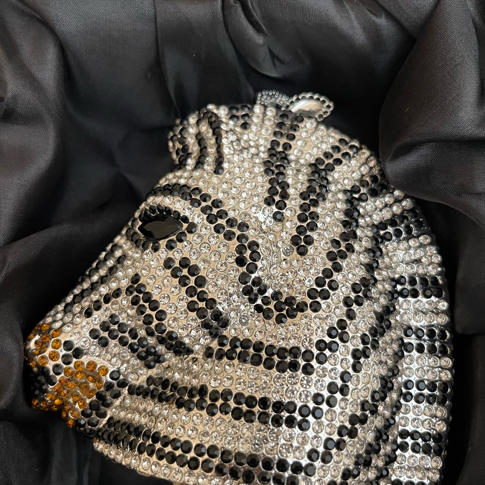 Zebra Crystal Clutch